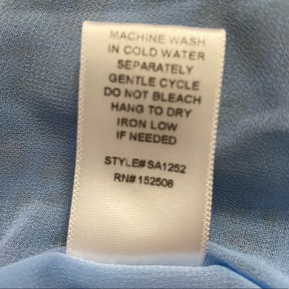 See The Shades Blue Leopard Print Boatneck Chiffon Mini A Line Dress Medium M - Picture 4 of 16